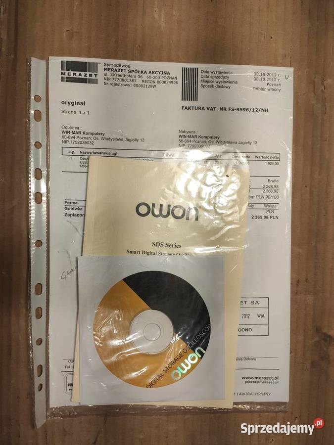 OWON SmartDS8192V 100MGz 2GSas Prezent do wyboru sprzedam
