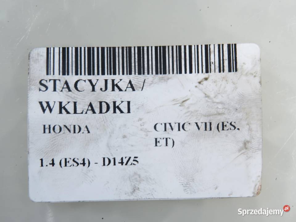 STACYJKA WKŁADKI HONDA CIVIC VII EU EP EV
