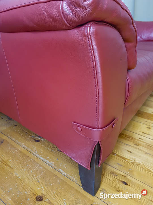 NATUZZI Włochy Sofa skórzana 2osobowa fotel Poznań sprzedam