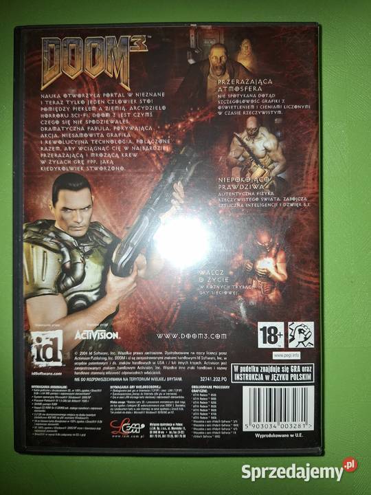 Gra Doom 3 na komputer PC Komputerowe PC Warszawa