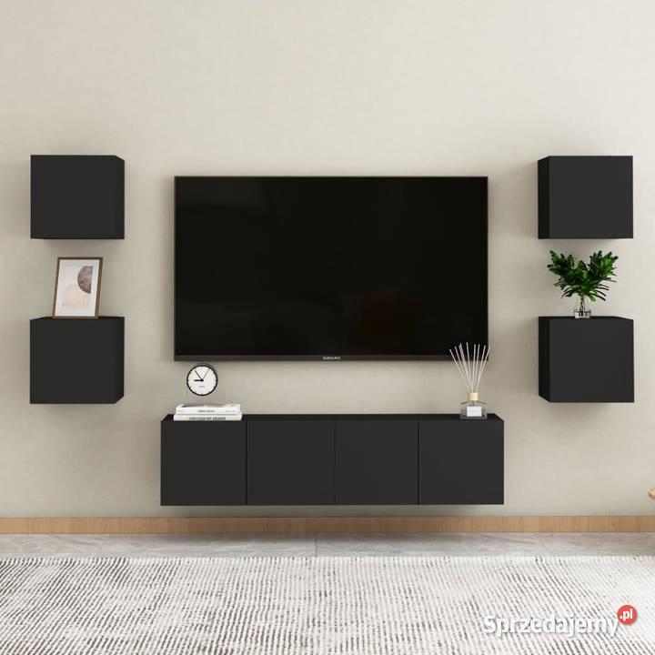 Szafki nocne 2 czarne 305x30x30 WM3079710 Warszawa