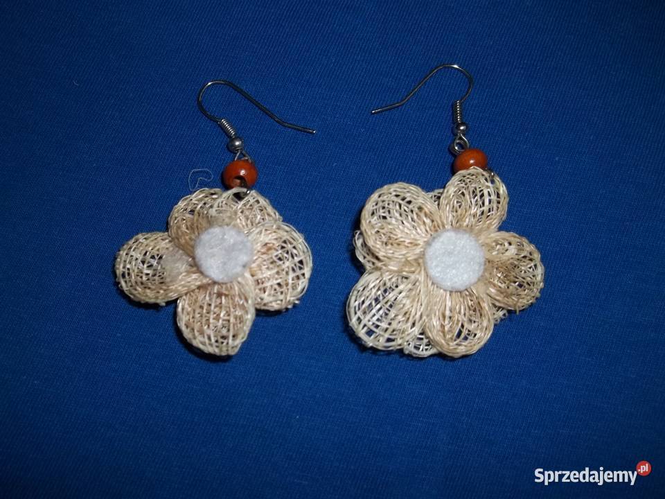 Kolczyki wiszące kwiatki kuleczkiKlipsy Łódź