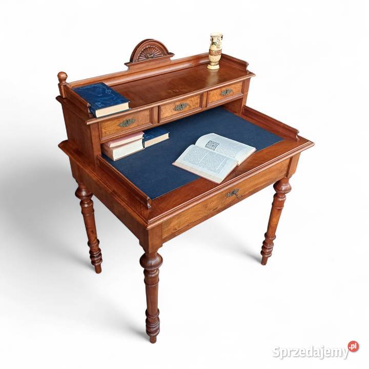 Antyczne Eklektyczne Biurko z wysuwanym blatem