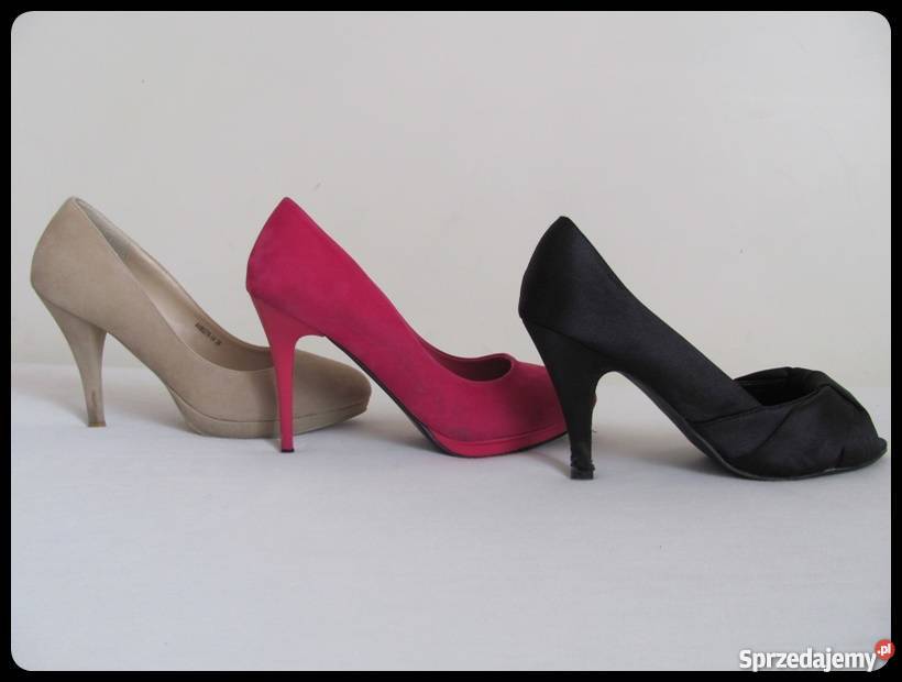 Czarne czółenka rozmiar 39 wkładka skórzana 25 Rozmiar 39 Płock