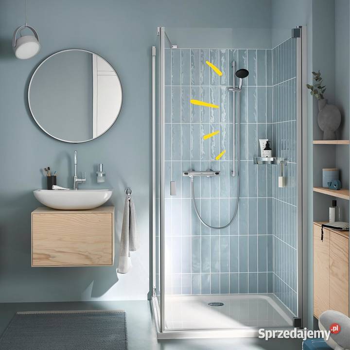Bateria prysznicowa Grohe Precision Flow srebrny podkarpackie