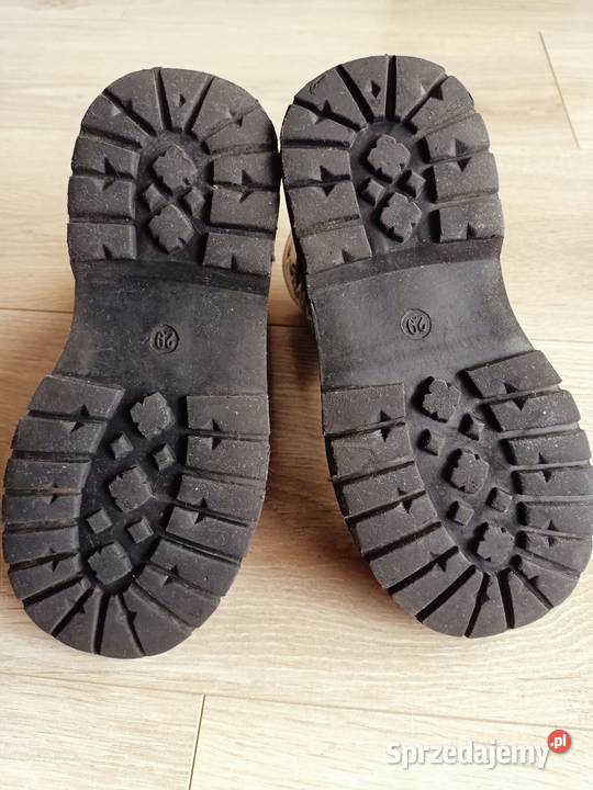 Buty botki trzewiki dziewczęce czarne Płock sprzedam