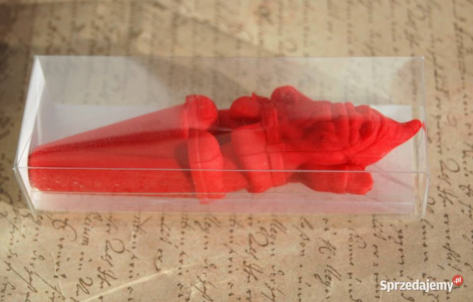 Mikołaj skrzat krasnal czerwony silikonowy korek Lublin