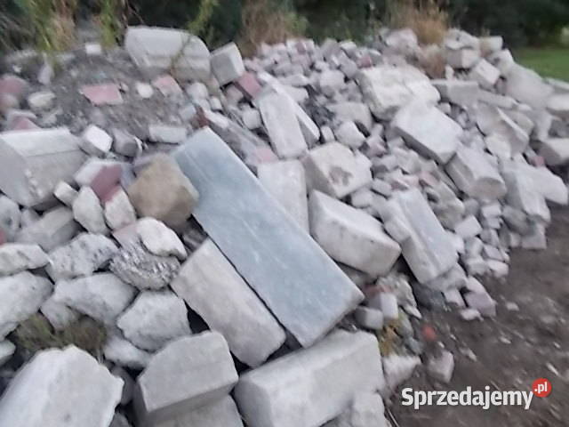 Kostka brukowa kraweżniki gruz Pacanów