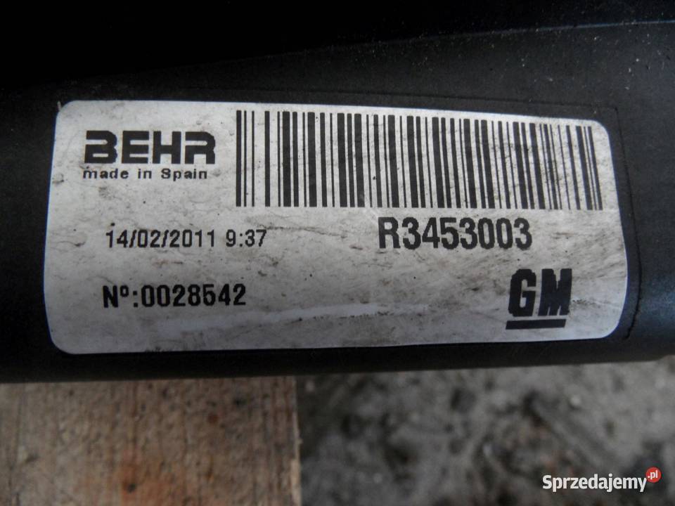 OPEL MERIVA B 14 B 11r wentylator chłodnicy