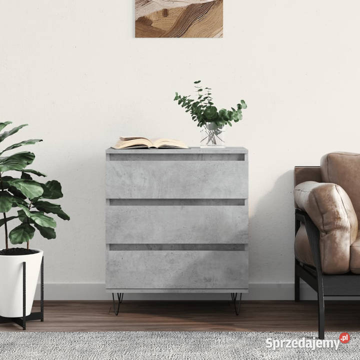 Komoda szarość betonu 60x35x70 materiał Warszawa