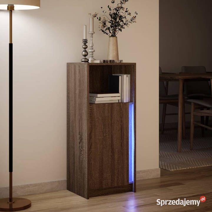 Szafka z LED brązowy dąb 425x34x100 WM852158 Warszawa