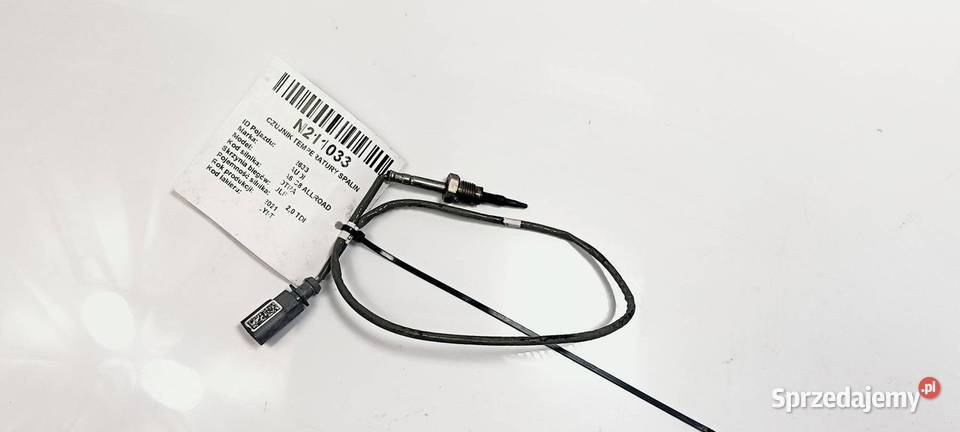 CZUJNIK TEMPERATURY SPALIN AUDI A6 C8 ALLROAD osobowe kujawsko-pomorskie Lipno