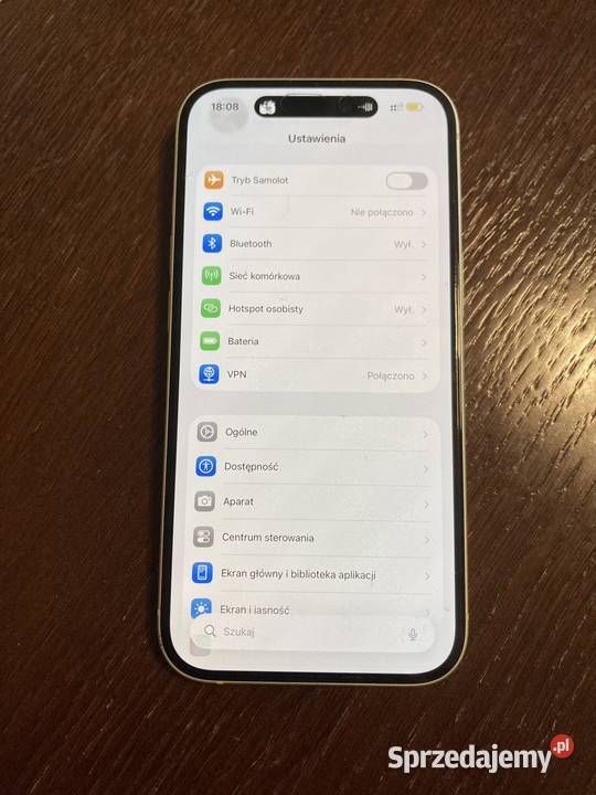 iPhone 15 Yellow 64Gb Bobowa sprzedam