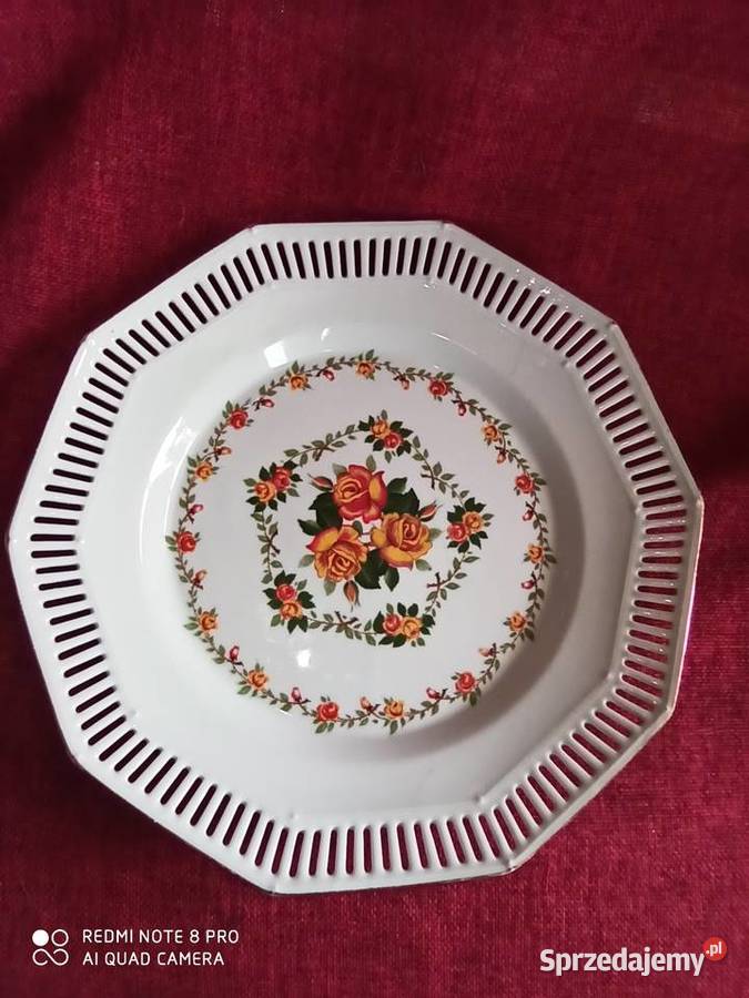 Patera z ażurem Schwarzenhammer BavariaGermany Porcelana i szkło Gdańsk