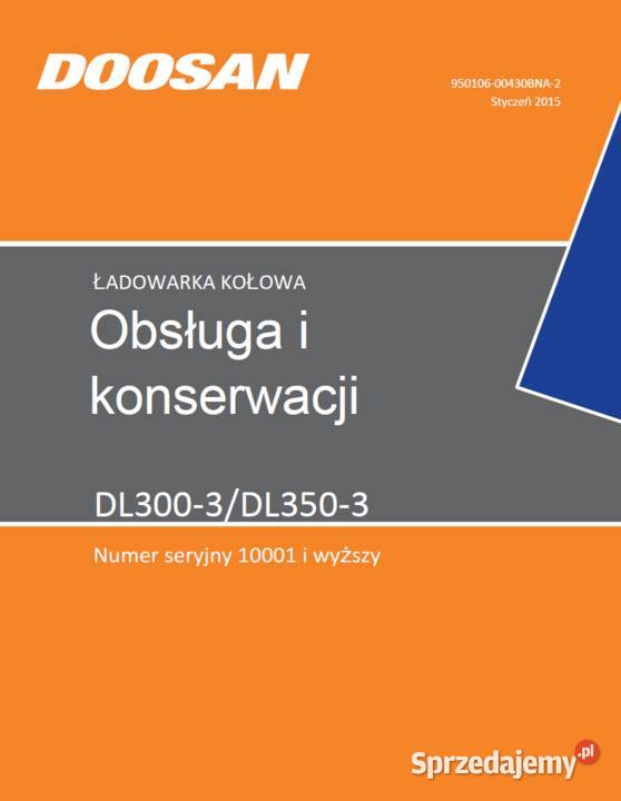 Doosan DL3003DL3503 instrukcja obsługi Polsku Gdańsk