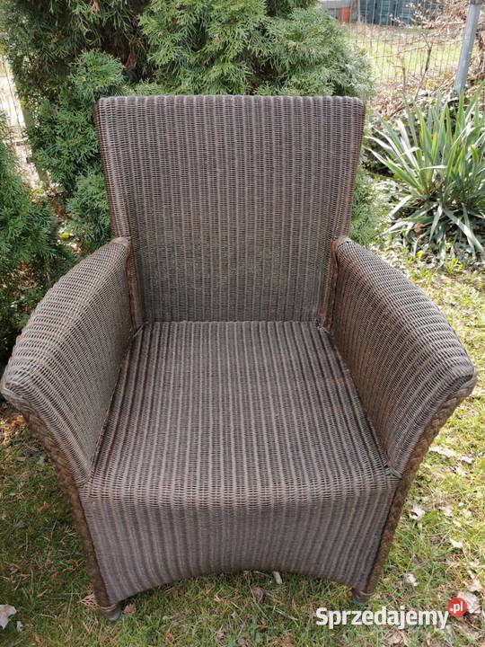 Krzesła do jadalni na taras Lloyd Loom Rattan 6 Łask