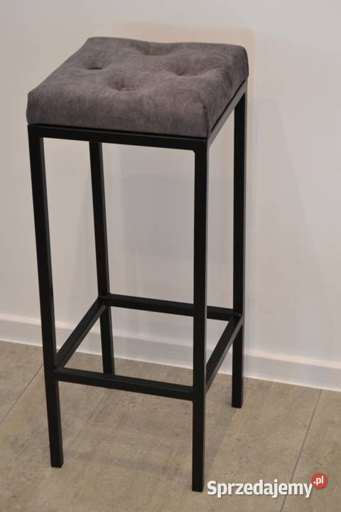 HOKER tapicerowany stalowy kuchenny barowy Zalesie