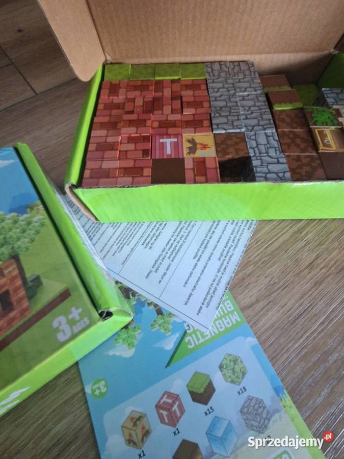 Klocki magnetyczne Minecraft 200 Nowe lubelskie