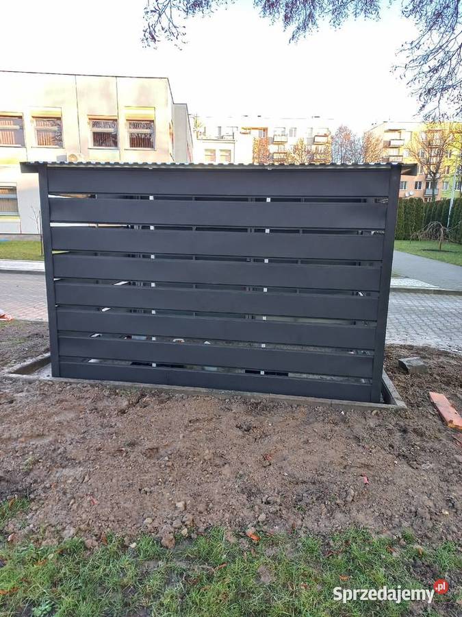 Wiata śmietnikowa Śmietnik na odpady zabudowa małopolskie Czchów