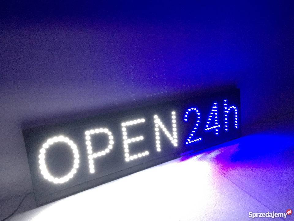Reklama szyld 24h 70x30 zewnętrzna Pomiechówek