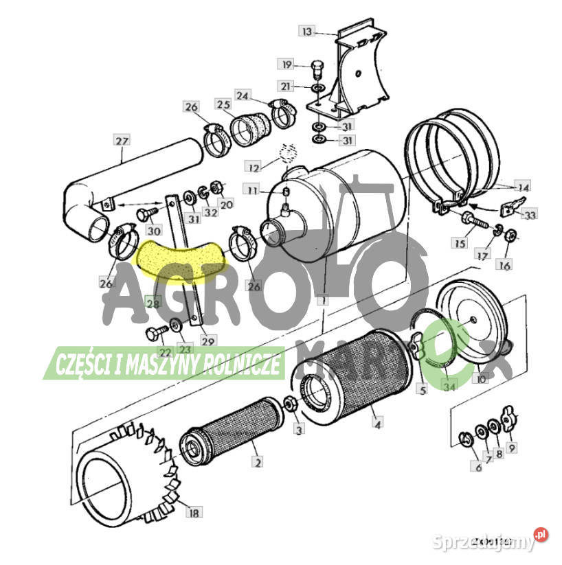 Z41057 PRZEWÓD HYDR JD Części i osprzęt rolniczy dolnośląskie