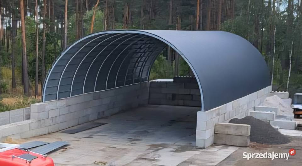 Hala łukowa 12 x 25m wzmocniona teownikiem Pozostałe wielkopolskie Lisków