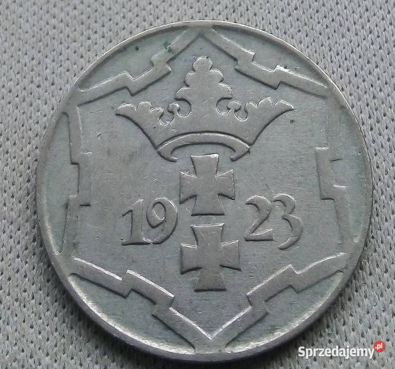 WOLNE MIASTO GDAŃSK10 FENIGÓW1923 rCuNi