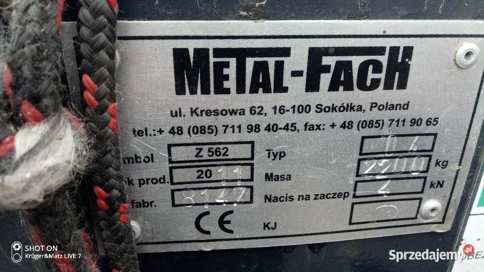 Prasa rolująca METALFACH Z562 Metal-Fach Opoczno