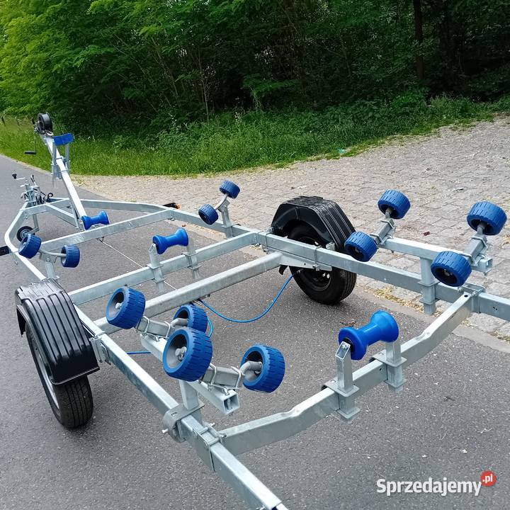 Nowa przyczepa podłodziowa hamowana portowa Pozostałe Szczecin