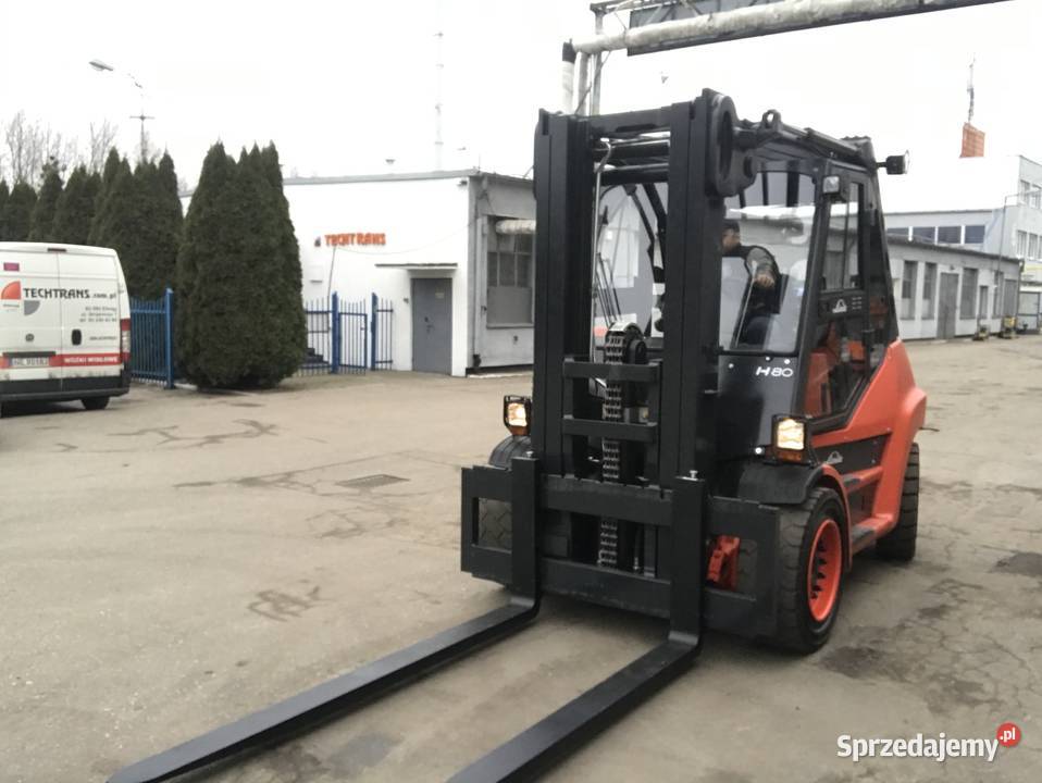 Linde H80 T - Wózek widłowy używany 8 ton udźwigu Gwarancja