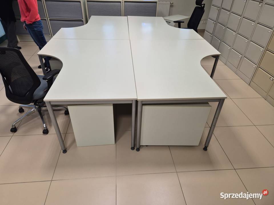 Biurko narożne 160x120 duże stabilne Dostępne 4 mazowieckie Warszawa