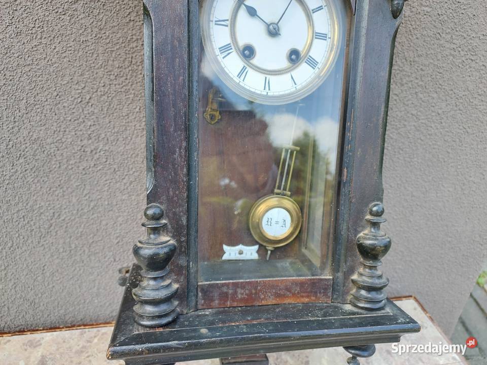 128 Stary zegar ścienny Kienzle mercury XIXw Tczew