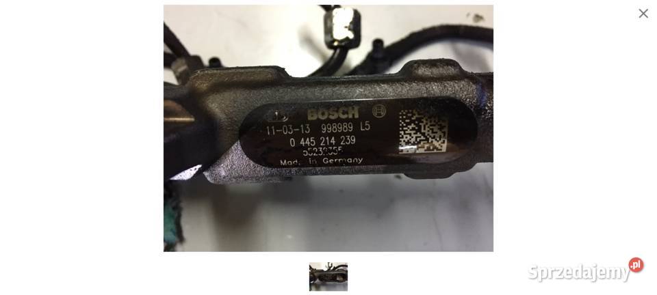 listwa wtryskowa 0445214239 alfa fiat 13JTDm dolnośląskie Jelcz-Laskowice