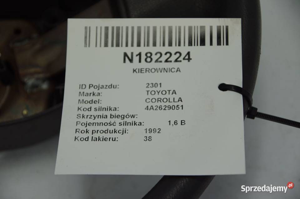 KIEROWNICA TOYOTA COROLLA Pozostałe Lipno
