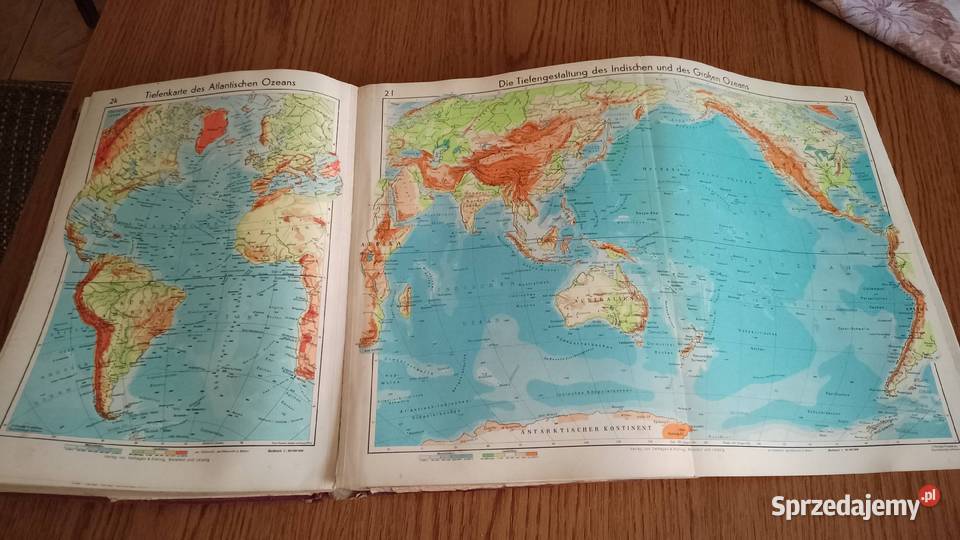 Atlas Grosser Volksatlas 1937r Nakło nad Notecią