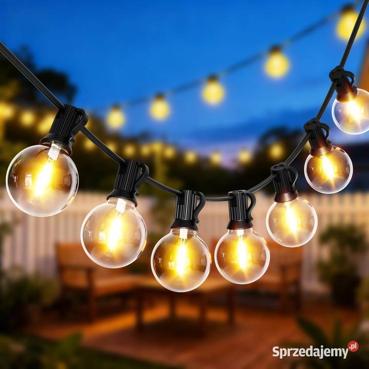 Girlanda ogrodowa świetlna łańcuch 25x LED 15m 9