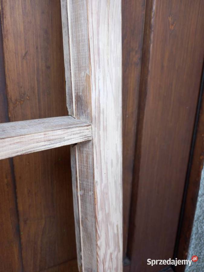 Stare skrzydło okienne ramka okno drewniane PRL Rawicz