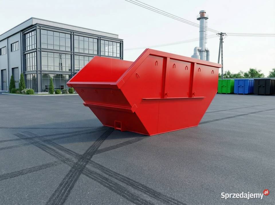 Kontener Mulda 7m3, Mulda asymetryczna, otwarty kontener bramowy