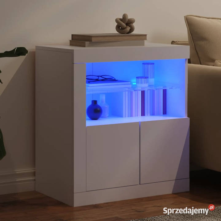 Szafka z oświetleniem LED biała 605x37x67 mazowieckie Warszawa