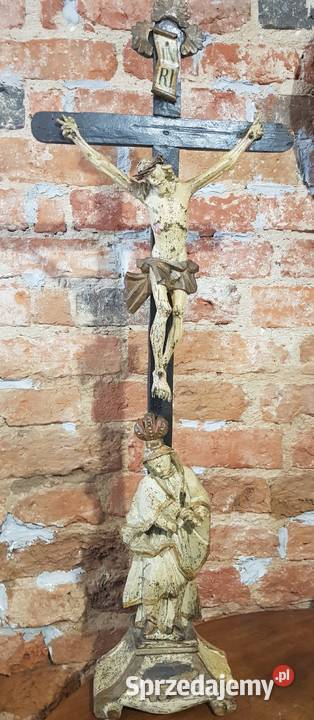 Krucyfiks Jezus Madonna rzeźba barokowa Lwów warmińsko-mazurskie Orneta sprzedam