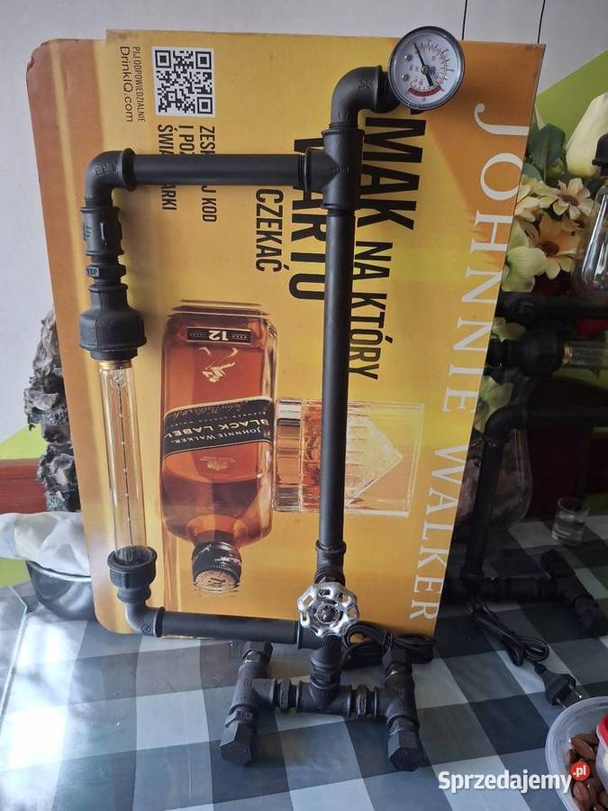 Lampa loft czarny mat łódzkie