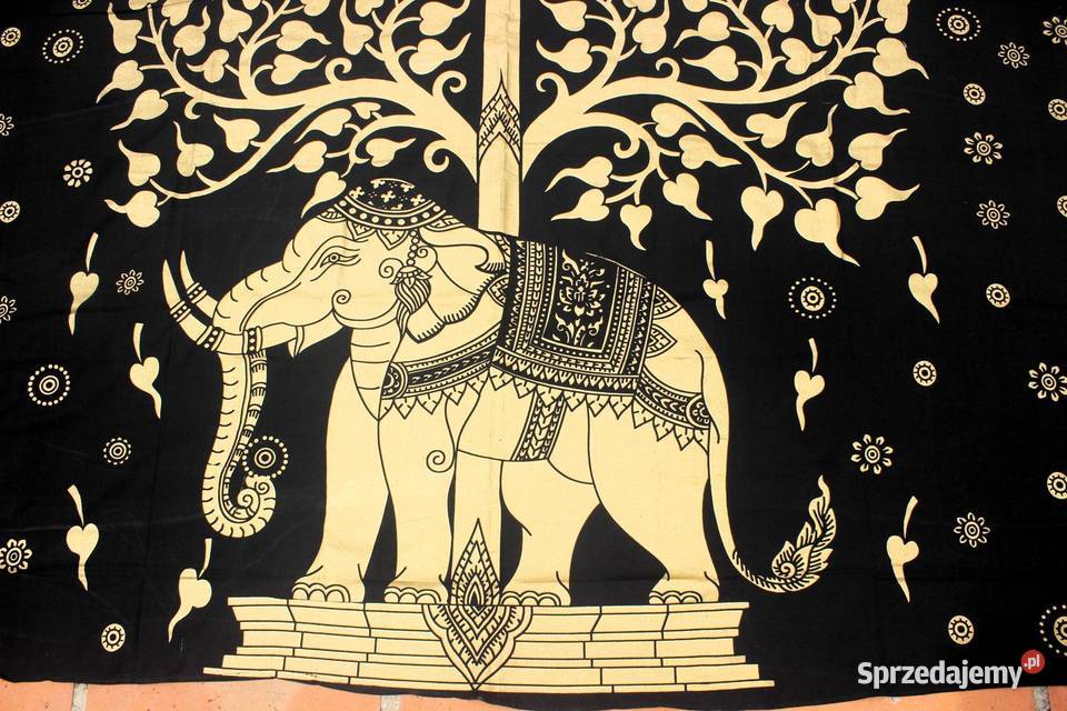 Dekoracyjna kapa z Indii czarnozlota elegancja w Pozostałe Mogilno