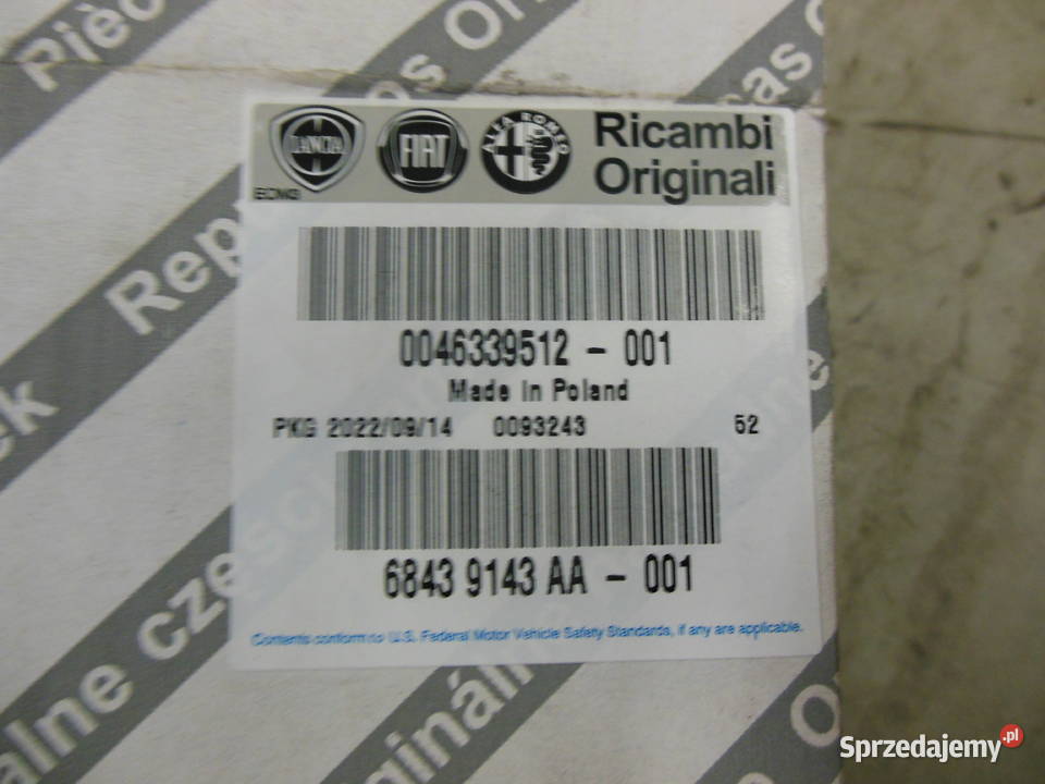 rurka egr fiat tipo II doblo 500 L 500 x 13 Recyrkulacja spalin EGR śląskie Kozy