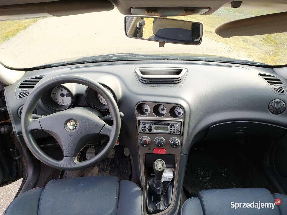 ŁadnaAlfa156TSpark16Benz1WłascCzarnaSprawna