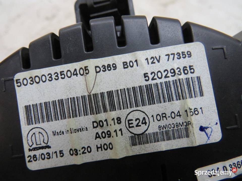 LICZNIK FIAT 500X 16 MJET 52029365 osobowe Części samochodowe