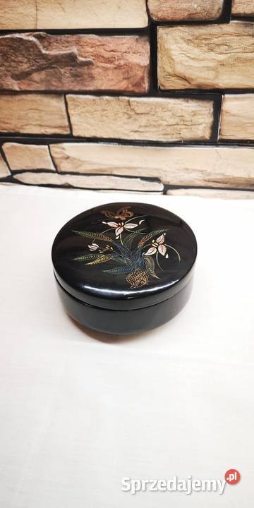 Ręcznie malowane pudełko z laki lata 7080 pomorskie Gdańsk