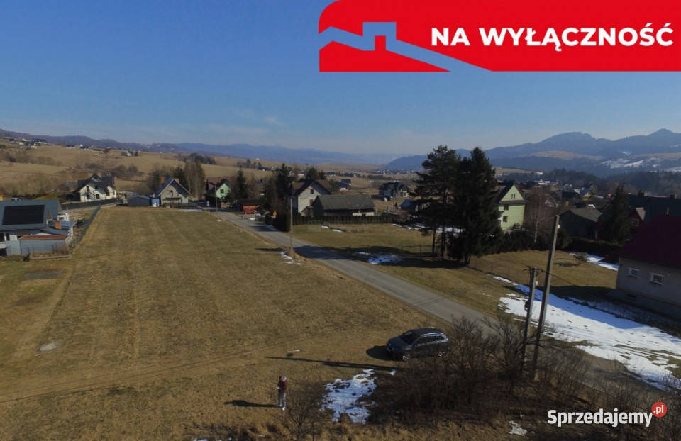 Wymiarowe działki budowlane w Krośnicy asfalt Sprzedaż