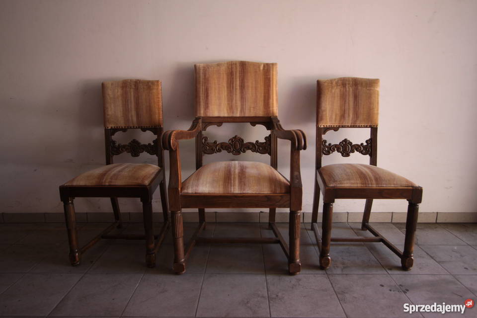 Rarytas Neorenesansowy komplet gabinetowy z 1905 Wrocław
