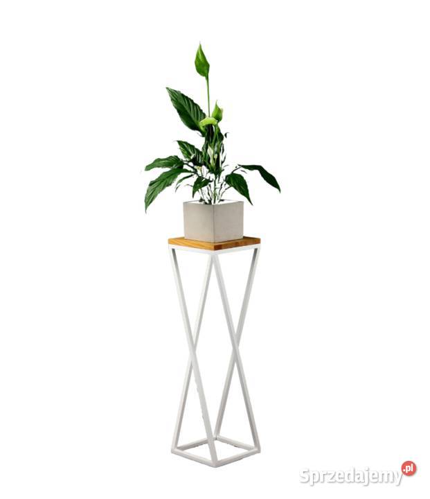 Kwietnik Metalowy Stojący Stojak na kwiaty 80 czarny Sobienie-Jeziory