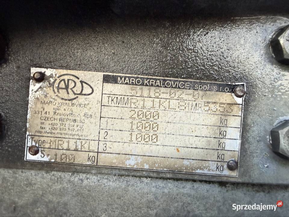 Przyczepa 2008r 2000 Do przewozu koni pomorskie Solnica